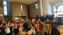 Aplausos a la candidata del PSOE a la presidencia de La Rioja