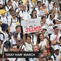 Hong Kong's 'gray hairs' march to support youth protesters