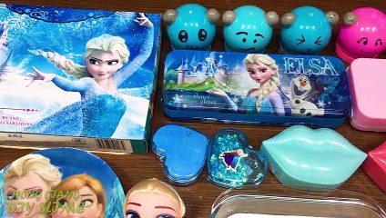 PINK vs BLUE ! PEPPA PIG and PRINCESS FROZEN | Special Series #79 Mixing Random Things into Slime