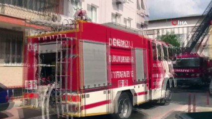 Sacda yufka ekmeği yaparken çatıyı yaktı