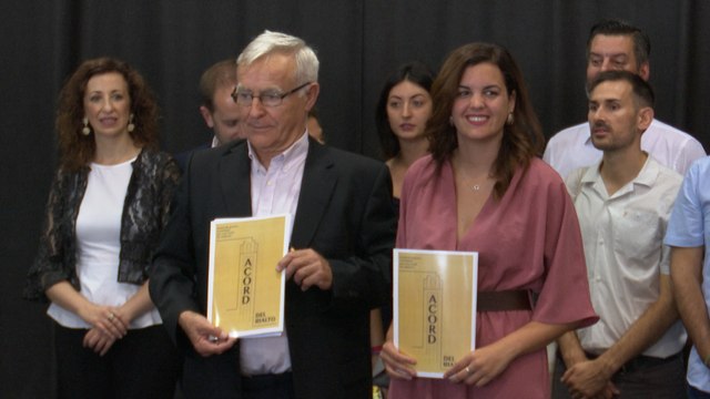 Ribó y Gómez firman en el acuerdo del Rialto un pacto de cine