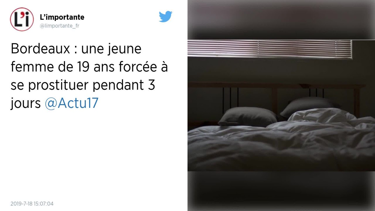 Bordeaux : Une jeune fille de 19 ans prostituée par les « amis » avec qui elle était en vacances