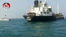 أول فيديو لاحتجاز الحرس الثورى الإيرانى ناقلة نفط بمياه الخليج