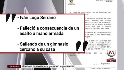 Asesinan en Satélite a alumno de Universidad Panamericana