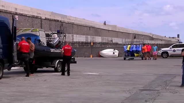 Una menor herida tras ser atropellada por una lancha en Bermeo