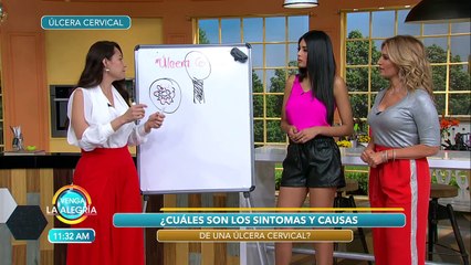 La Dra. Gloria Rivero nos explica las causas y síntomas de una úlcera cervical. | Venga La Alegría