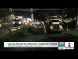 Se registra la volcadura de un tráiler que transportaba pollos en Viaducto | Noticias con Paco Zea