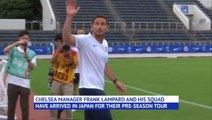 Lampard's Chelsea train in Japan