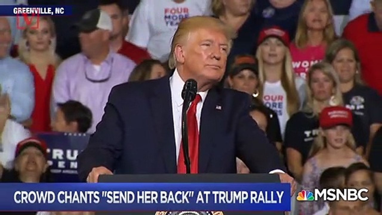 #IStandWithIlhan Trends as Trump Supporters Chant 'Send Her Back'