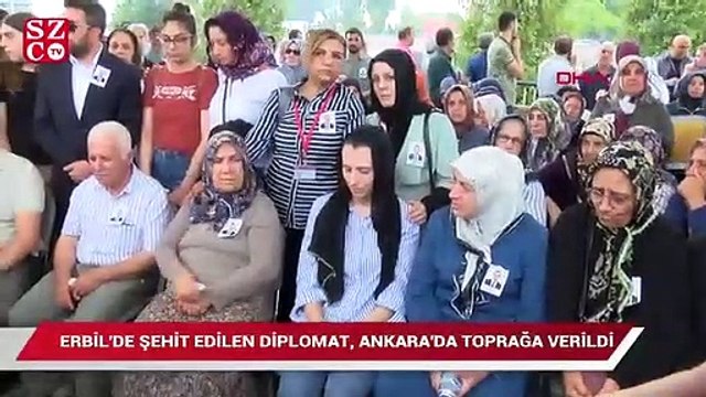 Erbil'de şehit edilen diplomat, Ankara'da toprağa verildi