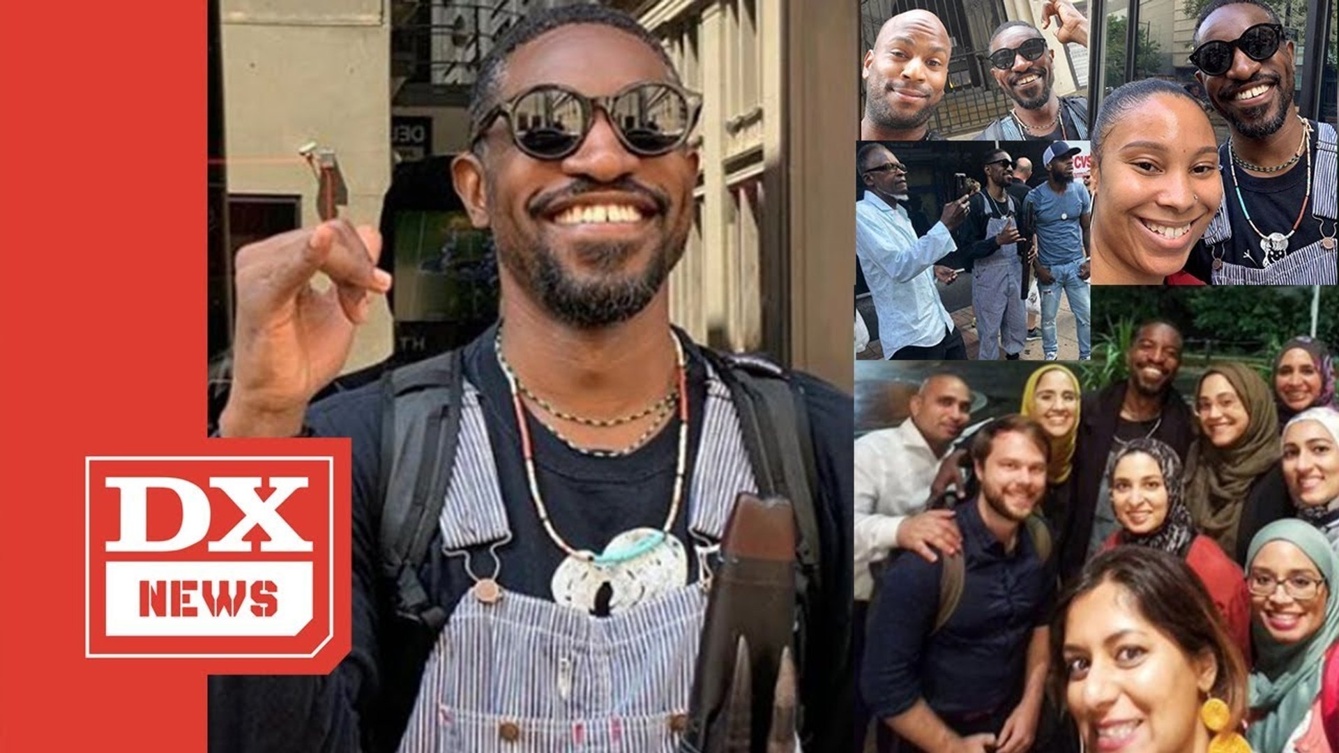 ⁣A Flute-Playing André 3000 Is Strolling Around Philly Taking Photos With Fans