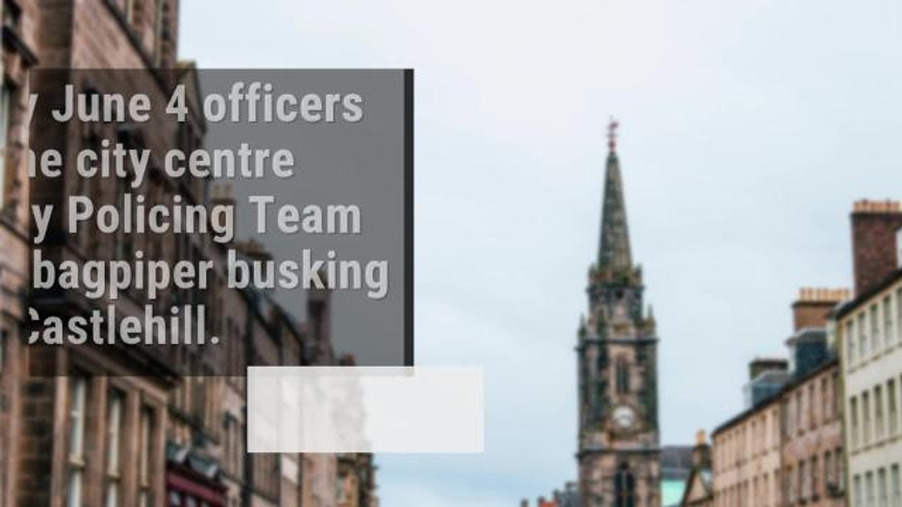 Piper Arrested on Royal Mile After Playing Bagpipes 'too Loudly' - HIRES