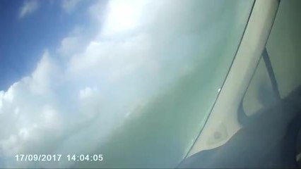 Dashcam footage of head on crash in Northamptonshire