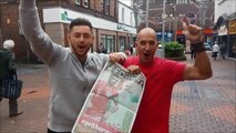 Sunderland fans cheer on the two Jordans in World Cup