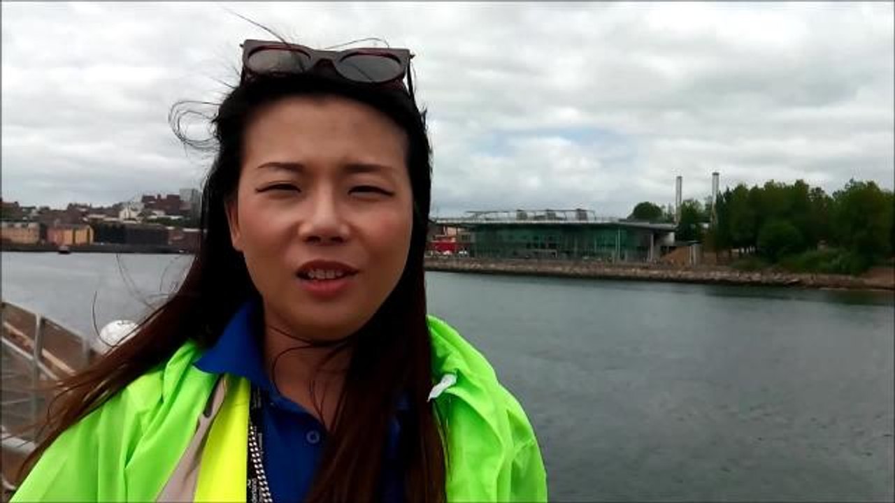 SE Mimi T Kennedy speaks at Tall Ships Sunderland