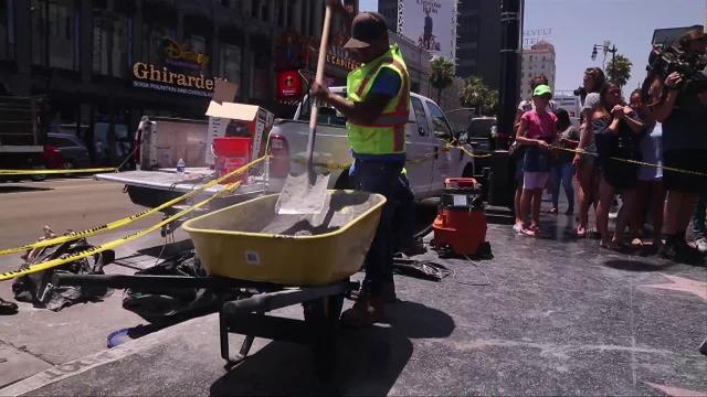 Trump' Hollywood Star Vandalised Again