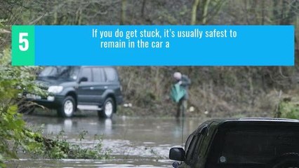 tips for driving in floods