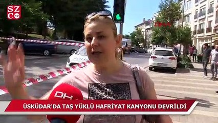 Üsküdar'da vatandaşı korkutan kaza