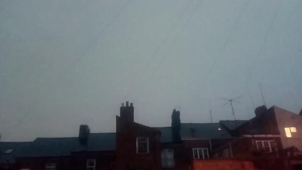Thunder and lightning in Sunderland