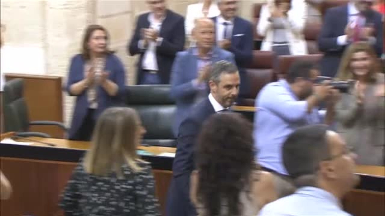 Susana Díaz niega el saludo al consejero de Hacienda tras la aprobación de los presupuestos andaluces