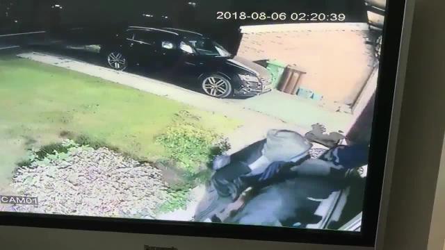 CCTV footage shows masked raiders outside family home in Burnley