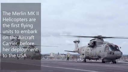 Navy Coptor landing on QE