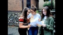 Students at Highfields School in Matlock get their A level results