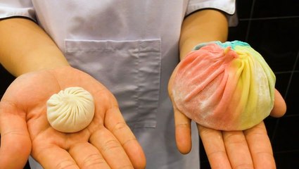 These massive rainbow dumplings were made for Sydney's annual festival of light