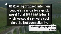 JK Rowling Surprises Scottish Couple After Photobombing Wedding Shoot
