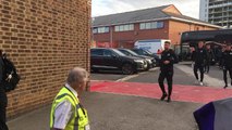 Rafa Benitez arriving at the City Ground