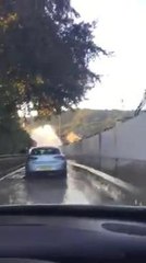 Water main burst in Mythomroyd