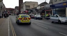 Police cordon on London Road, Portsmouth
