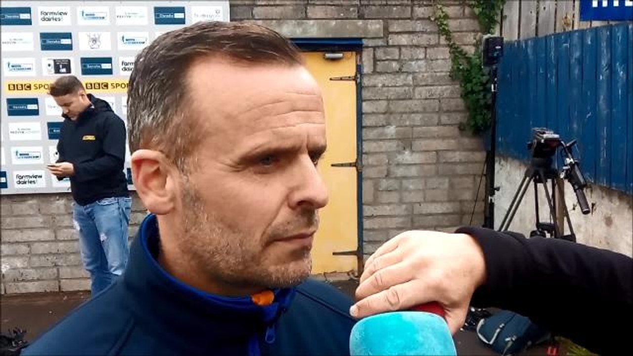 WATCH: Rodney McAree gives his reaction to Coleraine's goalless draw at Ards