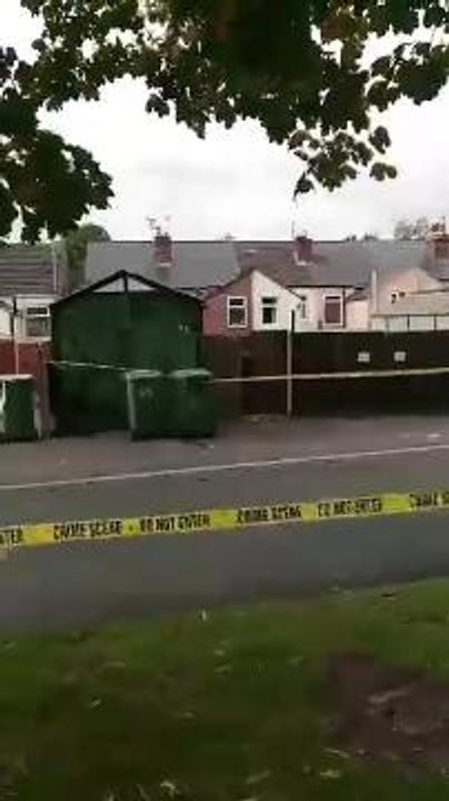 Police have cordoned off Gladstone Street in Mansfield Woodhouse and a forensic team is currently at the scene.