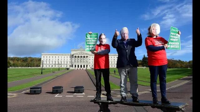 Sinn Fein Brexit Protest JPNI