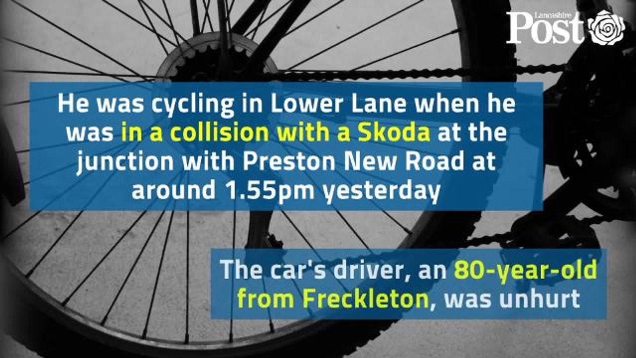 Cyclist, 90, suffers 'suspected fractured skull and bleed on the brain' in horror crash