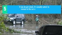 Tips for driving in floods