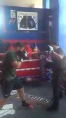 Scott Fitzgerald on the pads