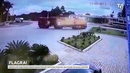 Motorista de caminhão desviou de posto da polícia após acidente fatal