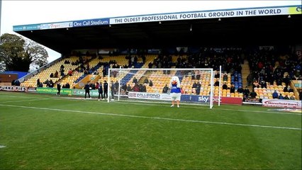 JYSK penalty shootout at Mansfield Town stadium