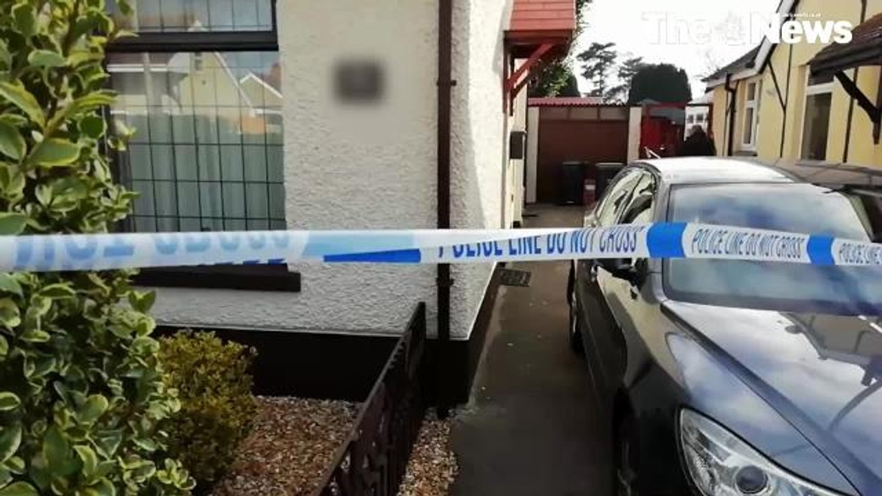 Gosport murder scene video
