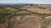 Drone footage captures site of potential train factory in Chesterfield