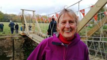 Watch reaction to 'fantastic'new bridges at Uckfield National Trust site