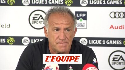 Printant «J'ai essayé d'endosser le costume» de Jean-Louis Gasset - Foot - L1 - ASSE