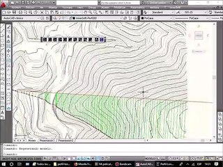 Como hallar la seccion de un terreno y dibujar el perfil longitudinal en AutoCAD con InnerSoft CAD.