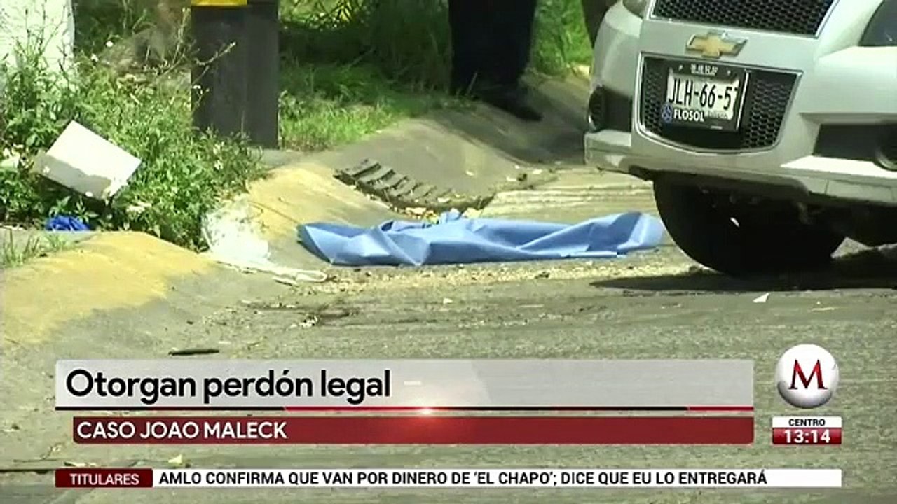 Victima de choque otorga perdon a Joao Maleck