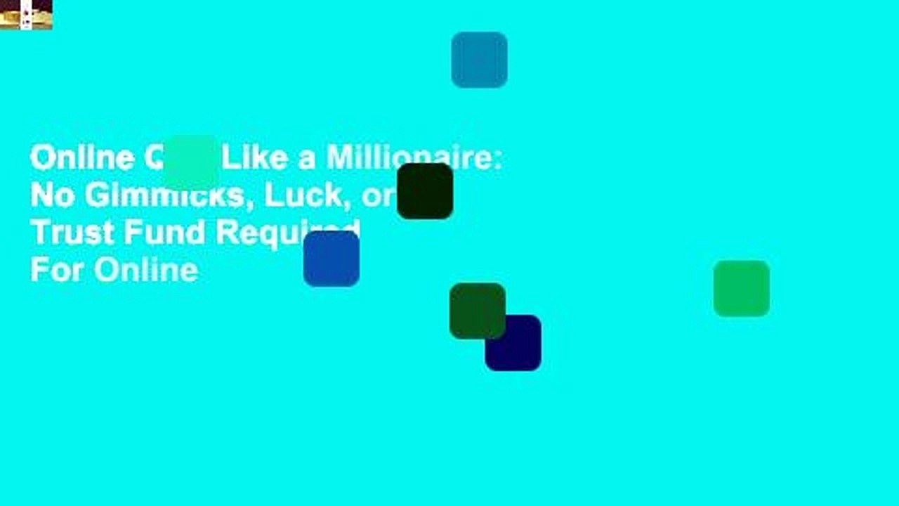 Online Quit Like a Millionaire: No Gimmicks, Luck, or Trust Fund Required  For Online