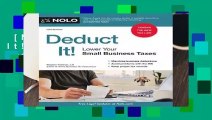 [NEW RELEASES]  Deduct It!: Lower Your Small Business Taxes