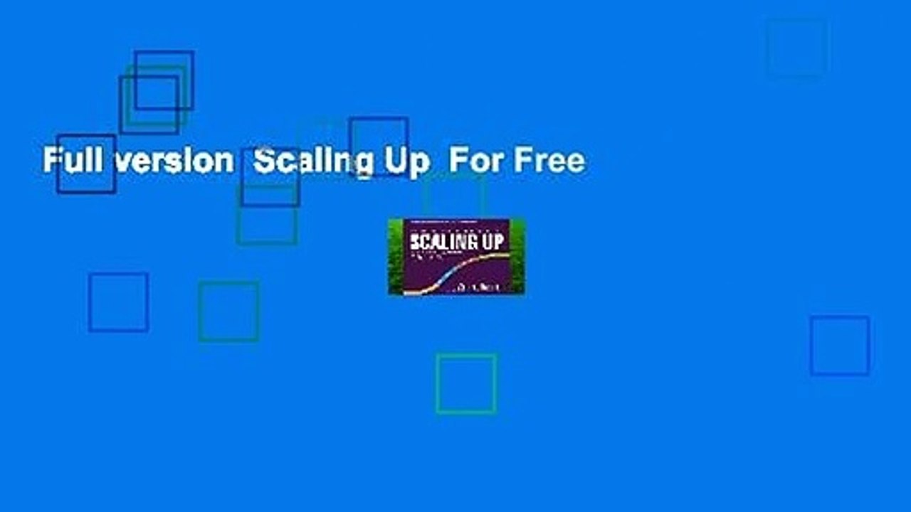 Full version  Scaling Up  For Free