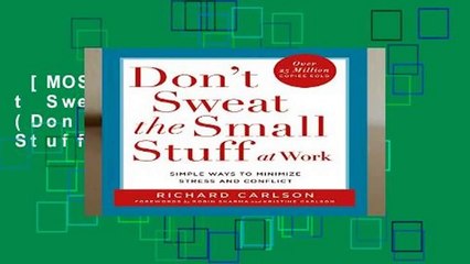 [MOST WISHED]  Don t Sweat the Small Stuff (Don t Sweat the Small Stuff Series)